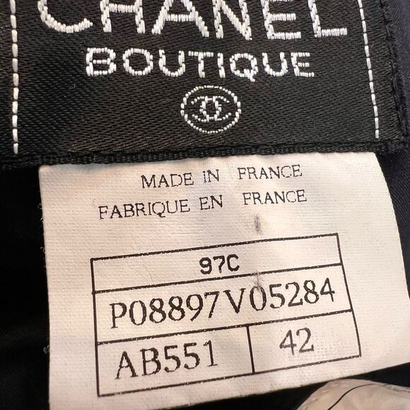 CHANEL Black Pencil Skirt Knee-Length Work - Picture 7 of 8